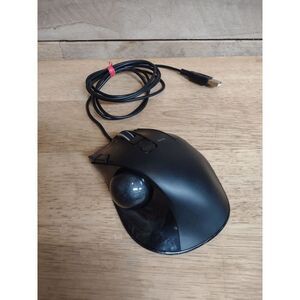 Elecom EX-G Wired Trackball Mouse M-XT3UR Ergonomic Design Gray Ball TESTED